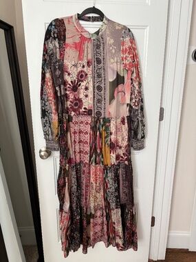 Beaded patchwork dress from Anthropologie